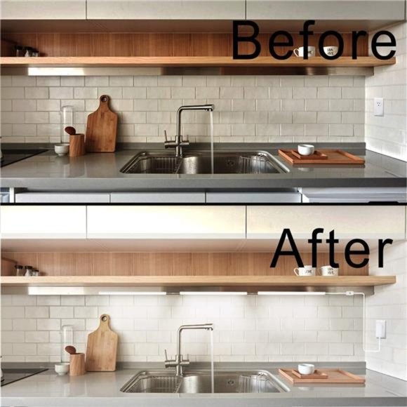 LED Under Cabinet Lighting Kit, 3pcs 12" Ultra Slim Under Counter Light Bars - Picture 3 of 6